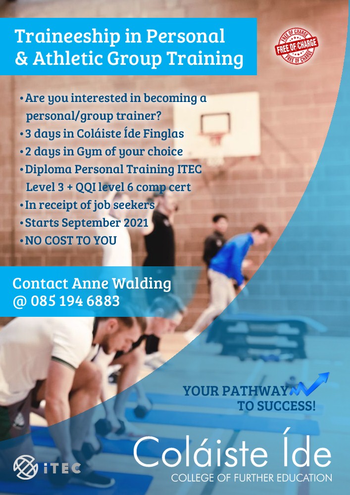 Traineeship in Personal and Athletic Group Training Level 3